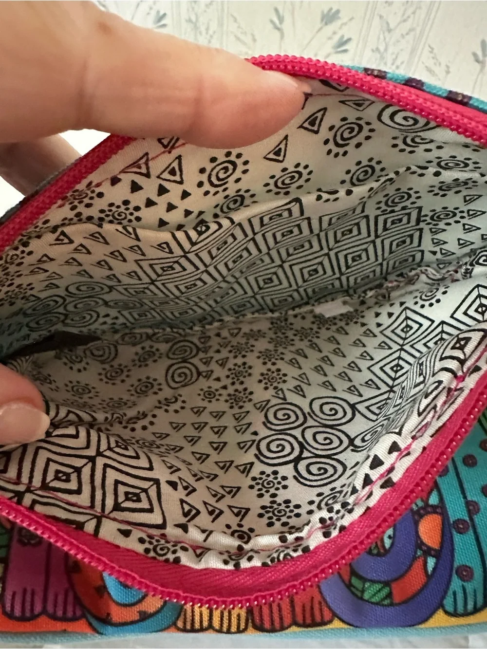 Laurel Burch Set of 3 Cat Print Zip Pouches